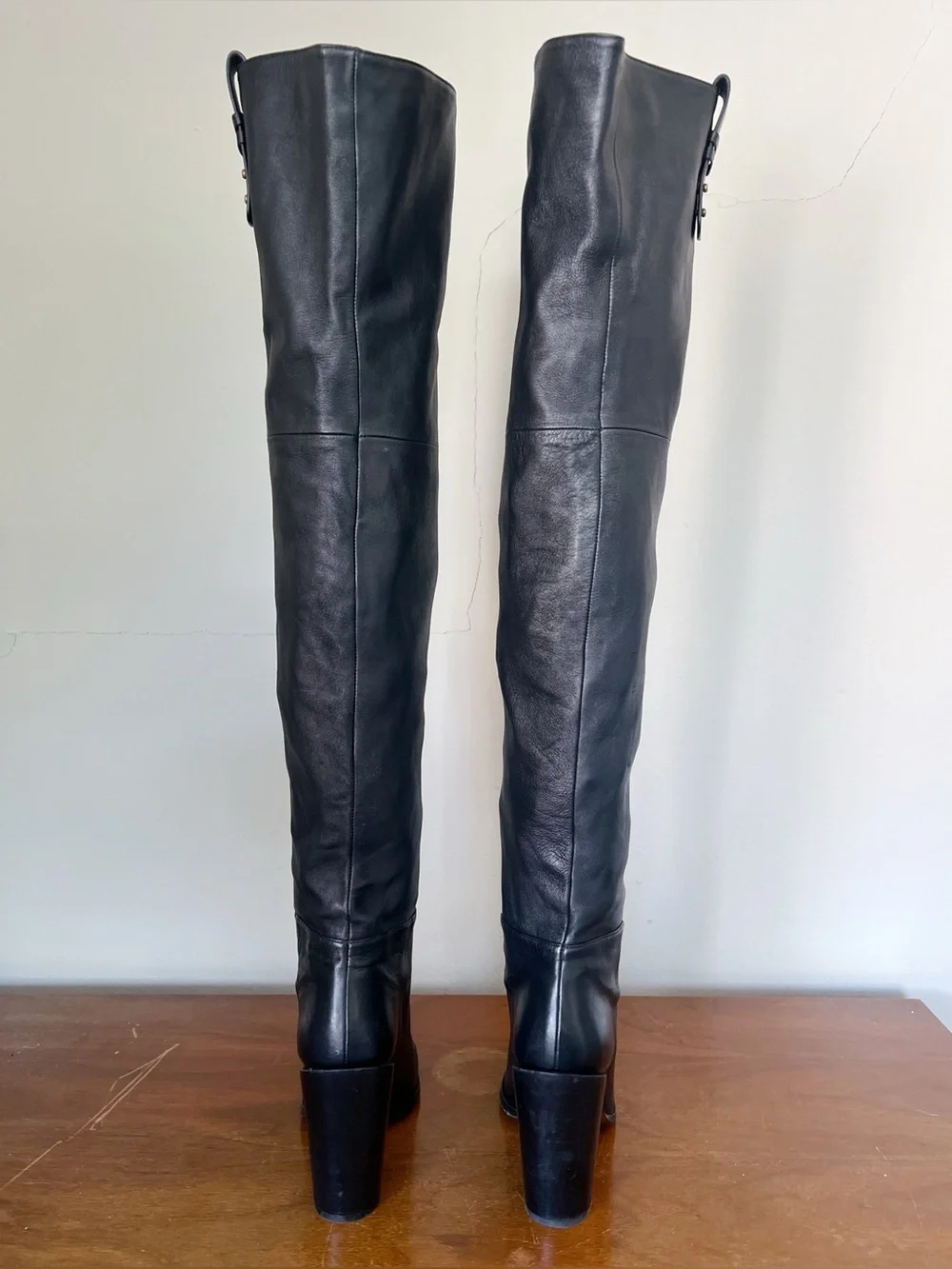 FRAME • Le Mulholland Over The Knee Boot black nappa leather OTK high heel tall